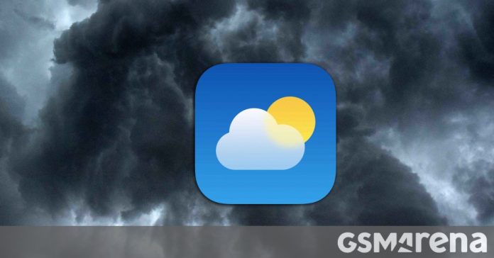 Apple Weather app is experiencing a worldwide outage