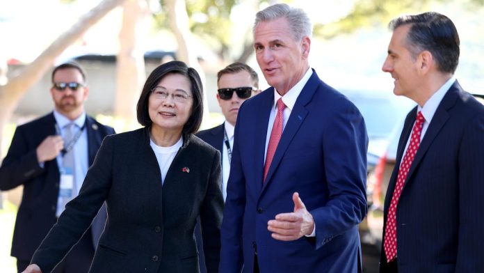 House Speaker McCarthy Meets With Taiwanese President As China Threatens To ‘Fight Back’
